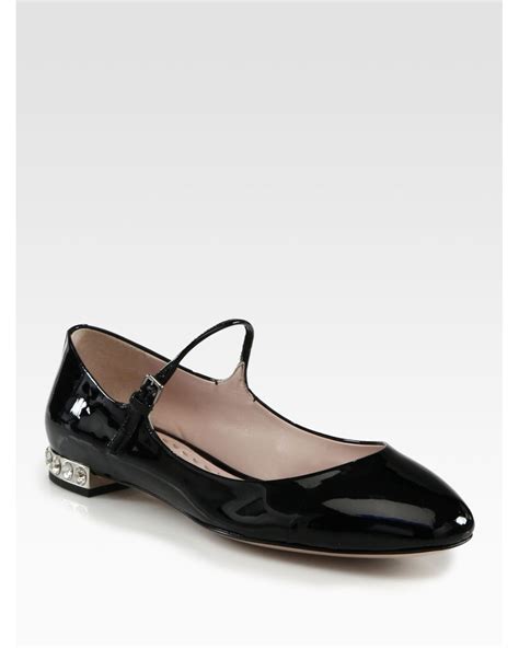 Women's Miu Miu Mary Jane Flats .